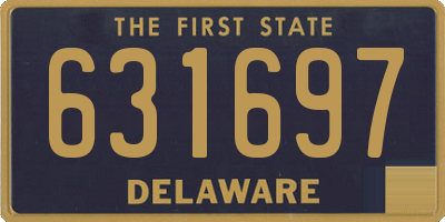 DE license plate 631697