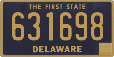 DE license plate 631698