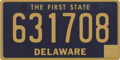 DE license plate 631708
