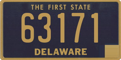 DE license plate 63171