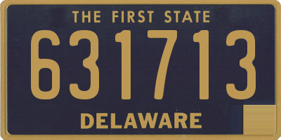 DE license plate 631713