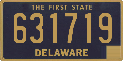 DE license plate 631719