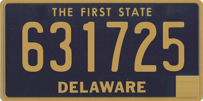 DE license plate 631725