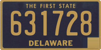 DE license plate 631728