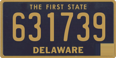 DE license plate 631739