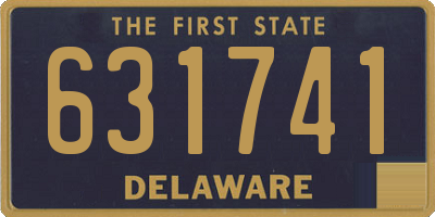 DE license plate 631741