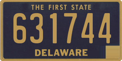 DE license plate 631744