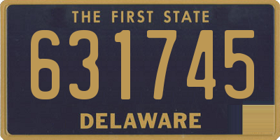 DE license plate 631745