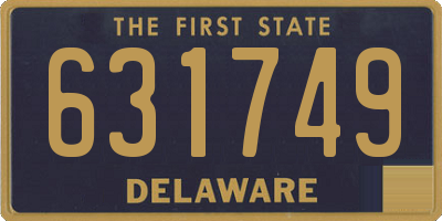DE license plate 631749