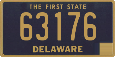 DE license plate 63176