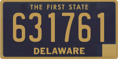 DE license plate 631761