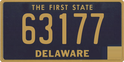 DE license plate 63177