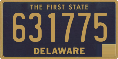 DE license plate 631775