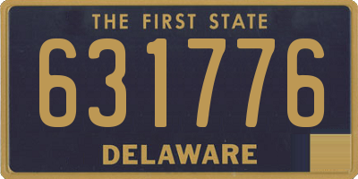 DE license plate 631776