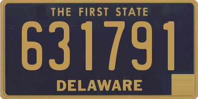DE license plate 631791