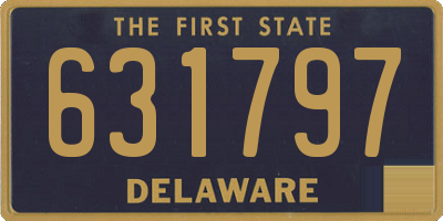 DE license plate 631797