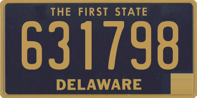 DE license plate 631798