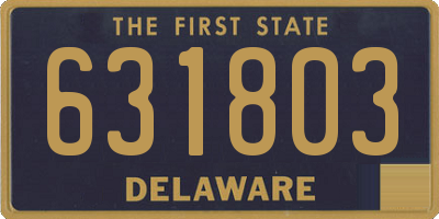 DE license plate 631803