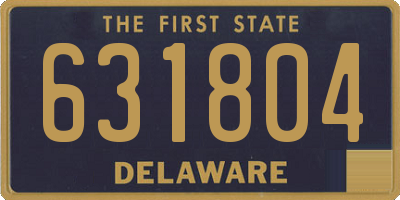 DE license plate 631804