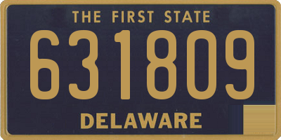 DE license plate 631809
