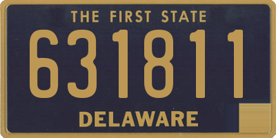 DE license plate 631811