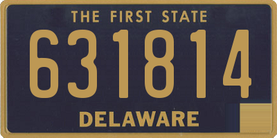 DE license plate 631814