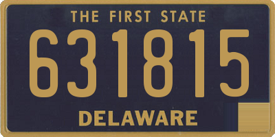 DE license plate 631815