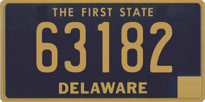 DE license plate 63182