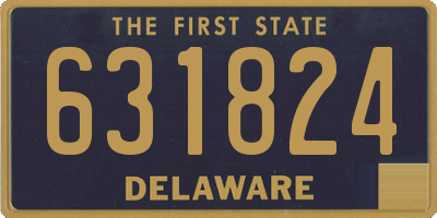 DE license plate 631824