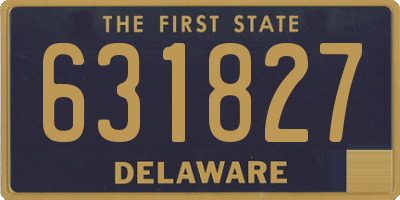 DE license plate 631827