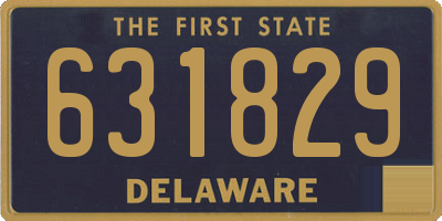 DE license plate 631829