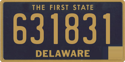 DE license plate 631831