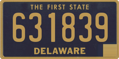 DE license plate 631839