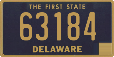 DE license plate 63184