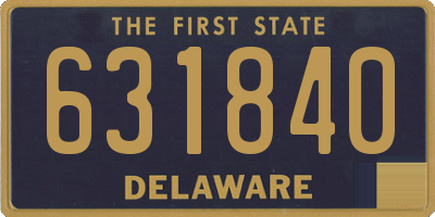 DE license plate 631840