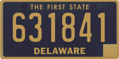 DE license plate 631841