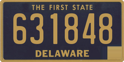DE license plate 631848