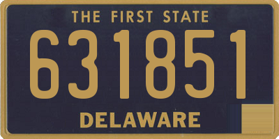 DE license plate 631851