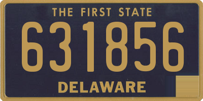 DE license plate 631856