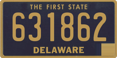 DE license plate 631862