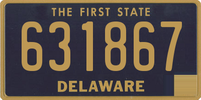 DE license plate 631867