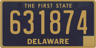 DE license plate 631874