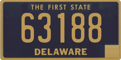 DE license plate 63188