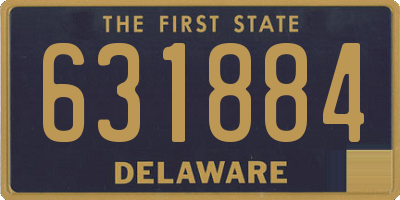 DE license plate 631884