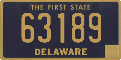 DE license plate 63189