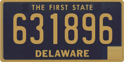 DE license plate 631896