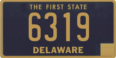 DE license plate 6319