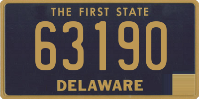 DE license plate 63190