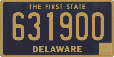 DE license plate 631900