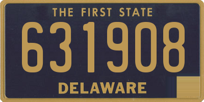 DE license plate 631908